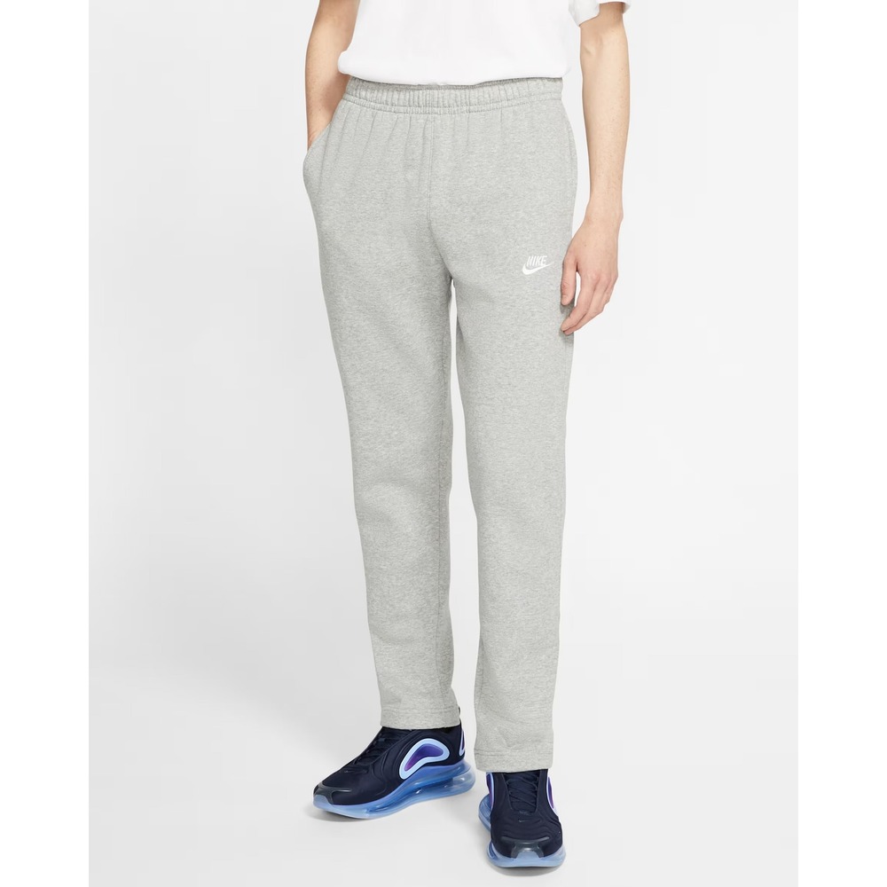 Nike Sportswear Club Fleece Sweatpants Straight Leg Size Large Grey Mens